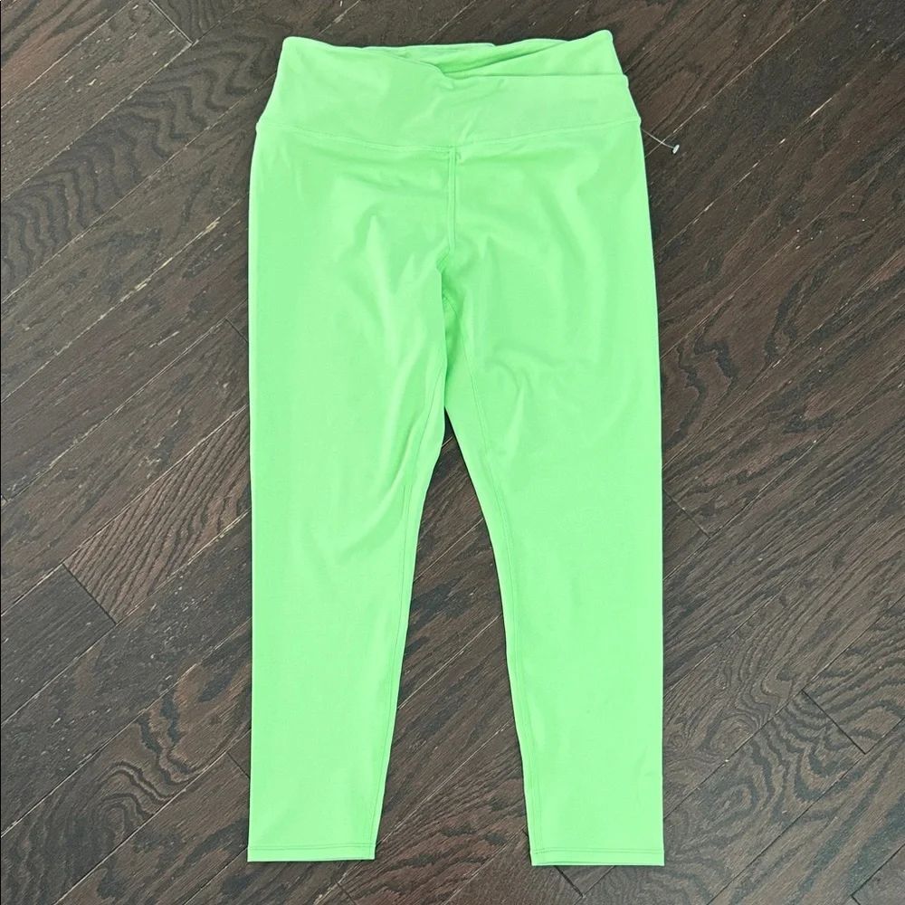 NWOT Free People Movement Lime Green Leggings Size L